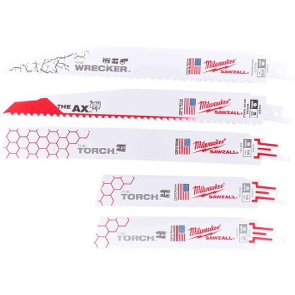 Набор полотен для сабельной пилы Milwaukee SAWZALL 5 шт (49222205)