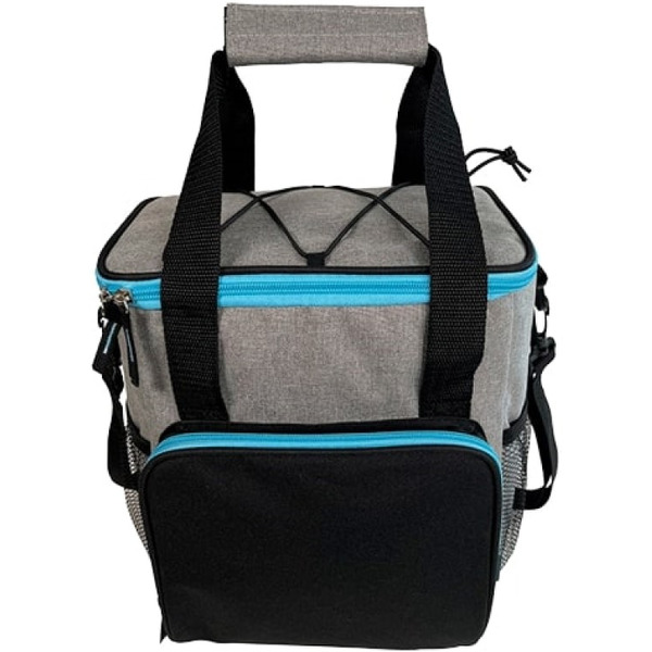 Сумка изотермическая MIRU 9048 13л (черный/серый)