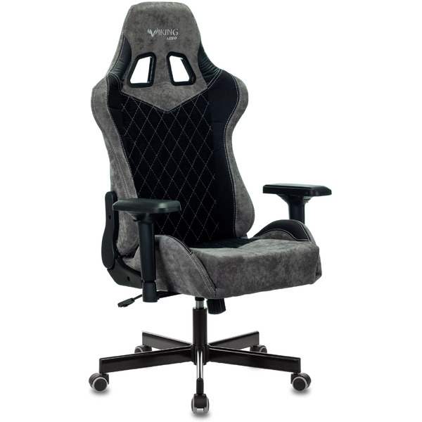 Кресло игровое Бюрократ Zombie VIKING 7 KNIGHT Fabric ткань/экокожа,черный
