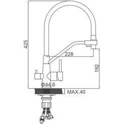 Смеситель Ledeme L74855-2