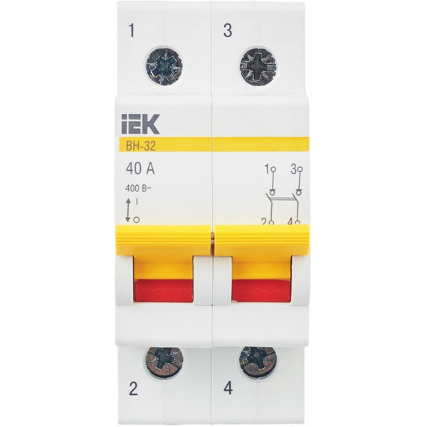 Выключатель нагрузки IEK ВН-32 2Р 40А MNV10-2-040