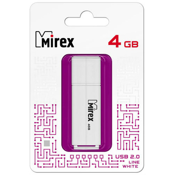 USB Flash Mirex Color Blade Line 4GB 13600-FMULWH04 (белый)