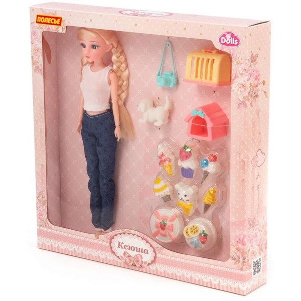 Кукла Полесье Ксюша в брюках + аксессуары (12 элементов) (в коробке №4) 8163
