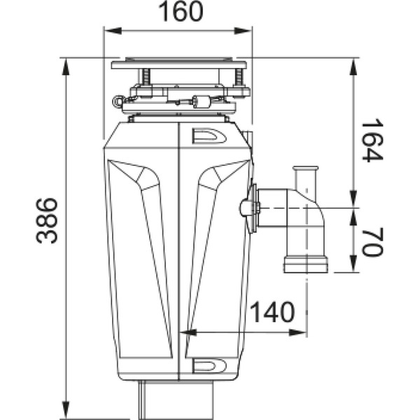 Измельчитель пищевых отходов Franke Slim 100 134.0715.095