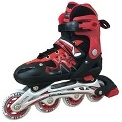 Коньки роликовые RELMAX ТЕ-261А, M (34-37) красный