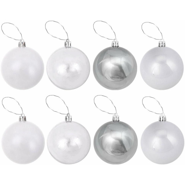 Шары елочные ЗОЛОТАЯ СКАЗКА 591981 (серебристый/жемчужный)