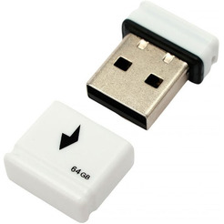 USB Flash Gembird GFL-2.0-64mini 64Gb (белый)