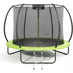 Батут пружинный ATLAS SPORT 252 см - 8ft Master (с лестницей, зеленый)