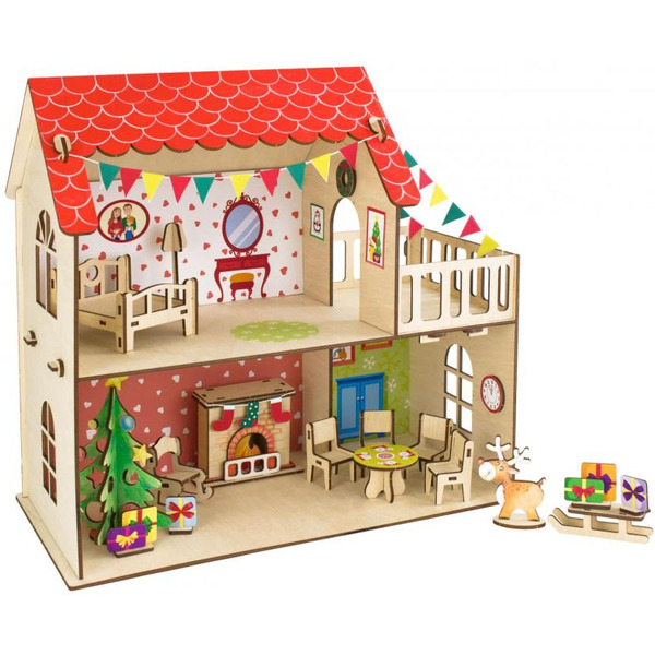 Кукольный домик Woody Зимняя сказка 02895