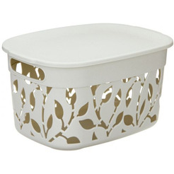Корзина IDEA Флора М2362 5.5 л (белый ротанг)