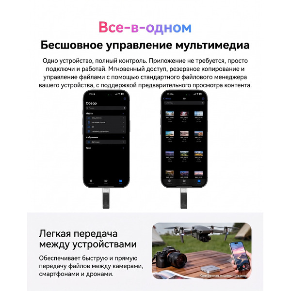 Карт-ридер Orico Air5-BL-BP