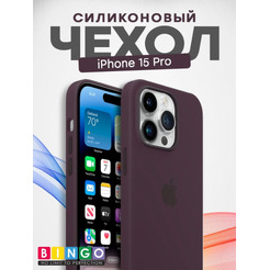 Бампер Bingo Silicone Case для APPLE iPhone 15 Pro Черная смородина