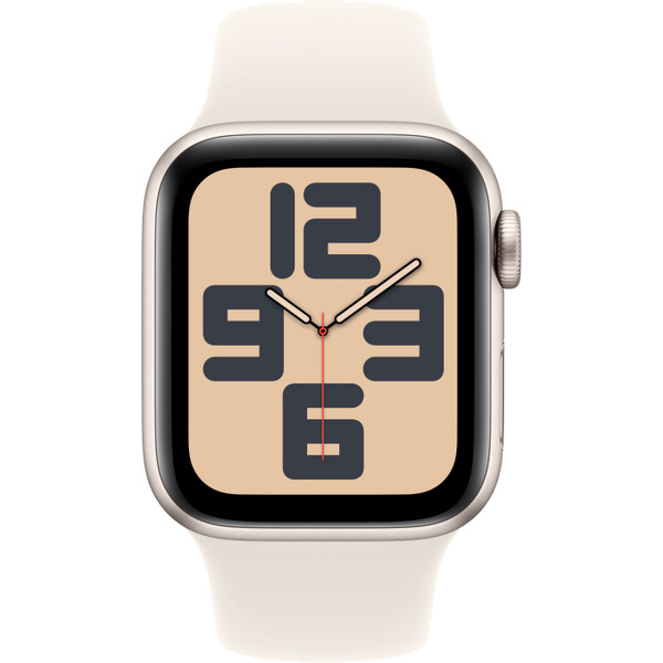 Умные часы Apple Watch SE 2 2024 40mm Starlight MXEF3ZP/A (силиконовый ремешок S/M)