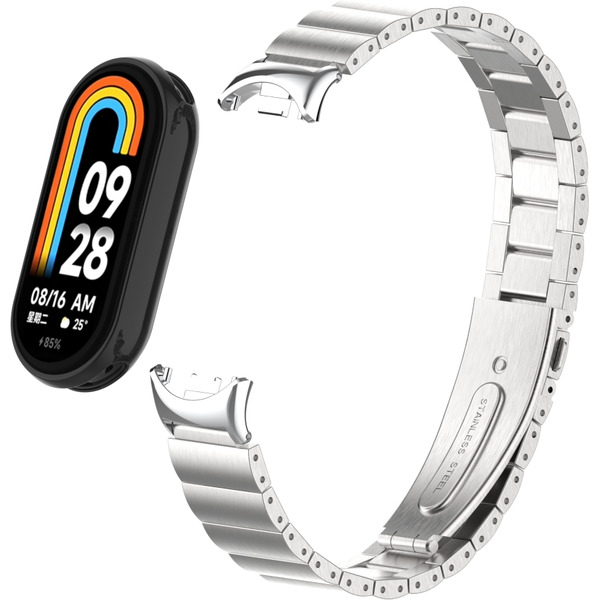Ремешок Bingo Stainless Strips для XIAOMI Mi Band 8 (серебристый)
