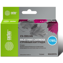 Картридж струйный Cactus CS-CB324N(CS-CB324) №178XL (пурпурный)