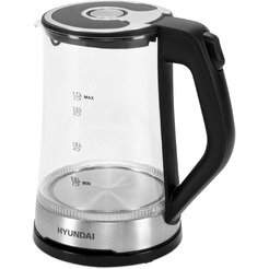 Электрический чайник Hyundai HYK-G3401 (черный/серебристый)
