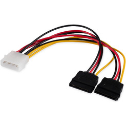 Кабель BURO BU-MOLEX-2XSATA