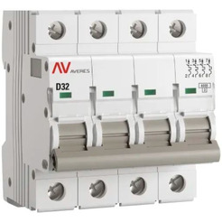 Выключатель автоматический EKF Averes AV-6 4P 32A (D) 6kA