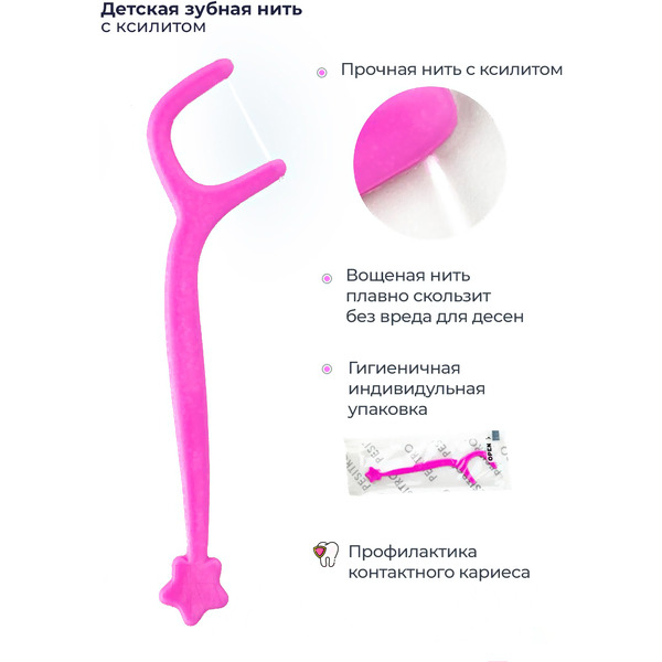 Зубная нить Pesitro Kids Флоссеры (60шт)