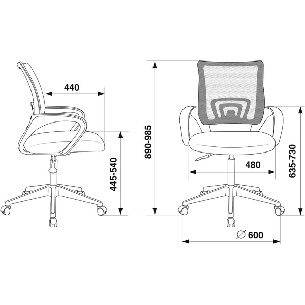 Кресло Бюрократ CH-695NLT (зеленый TW-03 TW-30 сетка/ткань)