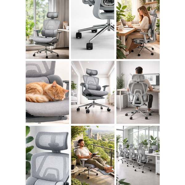 Офисное кресло myroo Office Agile Grey (T804-G)