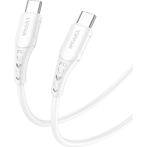 Кабель Vipfan P05 USB Type-C- USB Type-C (2 м, белый)