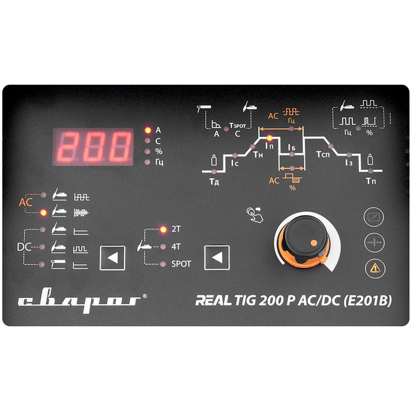 Инвертор сварочный Сварог TIG 200 P AC/DC REAL (E201В) Black
