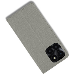 Чехол-книжка Bingo Book для Honor X5b/X5b Plus (серый)