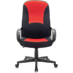 Кресло Brabix City EX-512 (ткань, черный/красный)