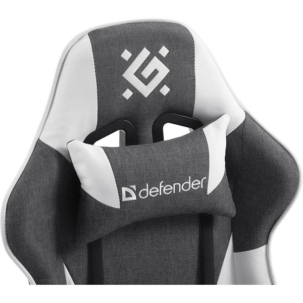 Игровое кресло Defender Ibis 64043 (Серый/Белый)