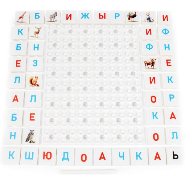 Набор игровой настольный Полесье Слова. Животные и птицы 83337 (48 элементов)
