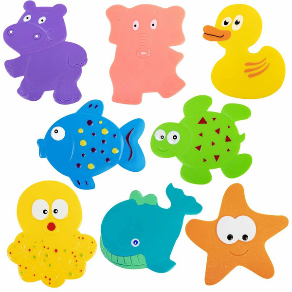 Противоскользящие мини-коврики для ванной набор BRAUBERG 665186 (8 шт)