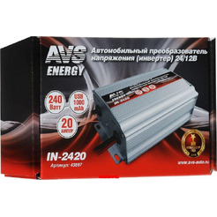 Автомобильный инвертор AVS Energy 24/12V IN-2420