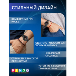 Ремешок для умных часов Bingo Double Stripe 22мм (оливковый/черный)