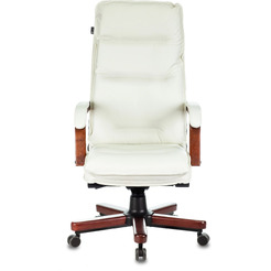 Кресло Бюрократ T-9927WALNUT (слоновая кость)