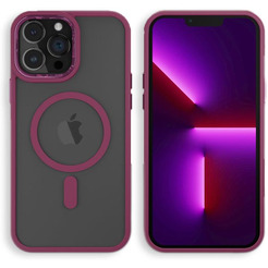 Задняя накладка CASE Acrylic MagSafe Apple iPhone 14 Pro Max бордовый
