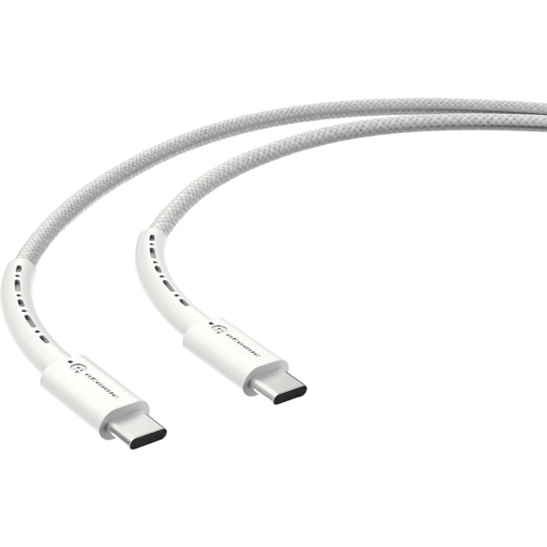 Кабель ATOMIC WILDCORE USB-C - USB-C PD 60W 30.366 (белый)