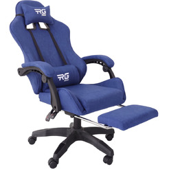 Игровое кресло byroom RG HEALER fabric blue с подставкой для ног BRGF813F/BL