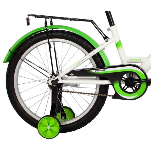 Велосипед Novatrack 201FOREST.WT5 (20" белый-зеленый)