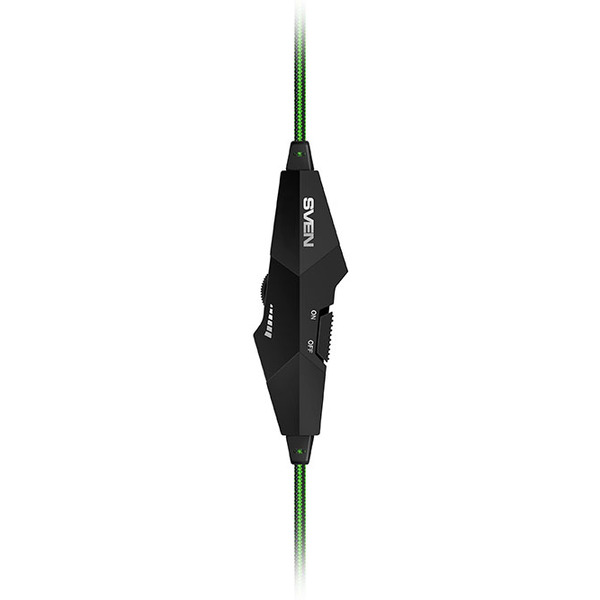 Наушники с микрофоном  SVEN AP-G852MV Black-Green