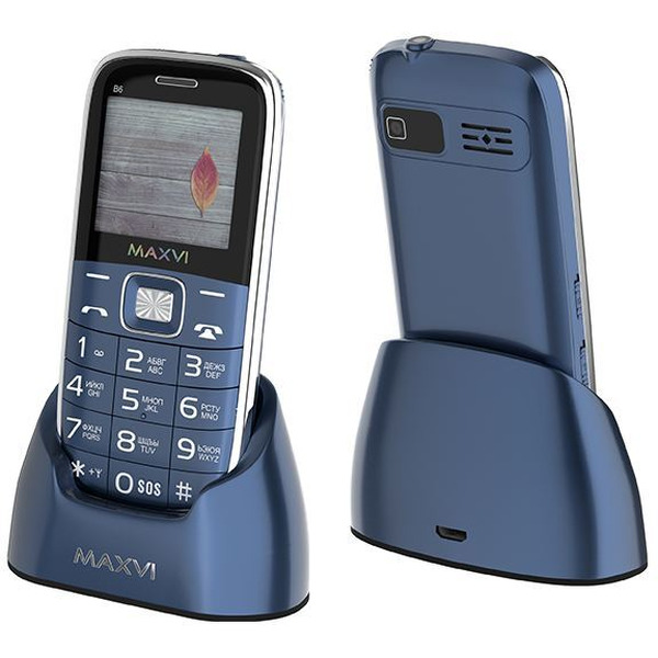 Мобильный телефон Maxvi B6 (маренго)