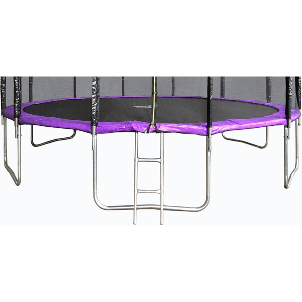 Батут пружинный с защитной сеткой и лестницей ATLAS SPORT 16FT-6 PRO purple