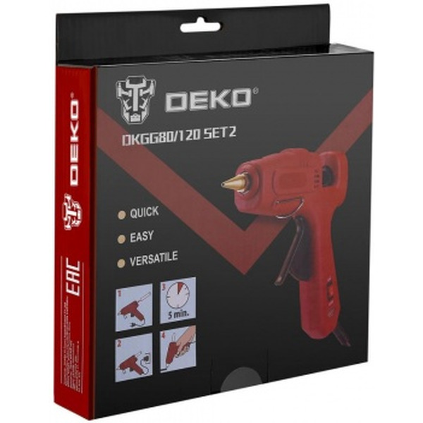 Термоклеевой пистолет Deko DKGG80/120 Set 2 (063-4976)