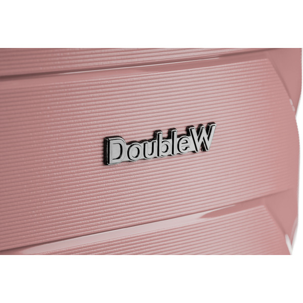 Чемодан на колесах DoubleW Zuna (S, пудровый)