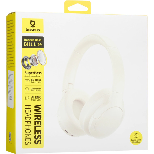 Наушники Baseus Bass BH1 Lite (бежевый)