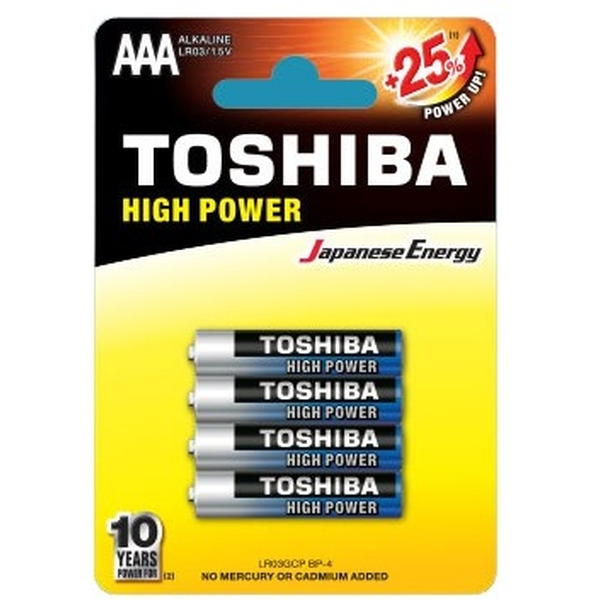 Батарейка TOSHIBA High Power LR03GCP BP-4