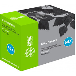 Картридж лазерный Cactus CS-CC364XS CC364X черный (24000стр.) для HP LJ P4015/P4515