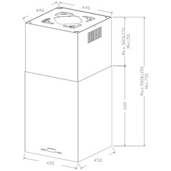 Кухонная вытяжка Korting Cube KHA 45970 W