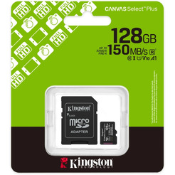 Карта памяти Kingston Canvas Select Plus microSDXC 128GB SDCS3/128GB (с адаптером)