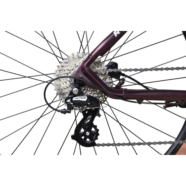 Велосипед Stark Router 27.2 HD 18 2025 (ежевичный матовый/белый призрак)